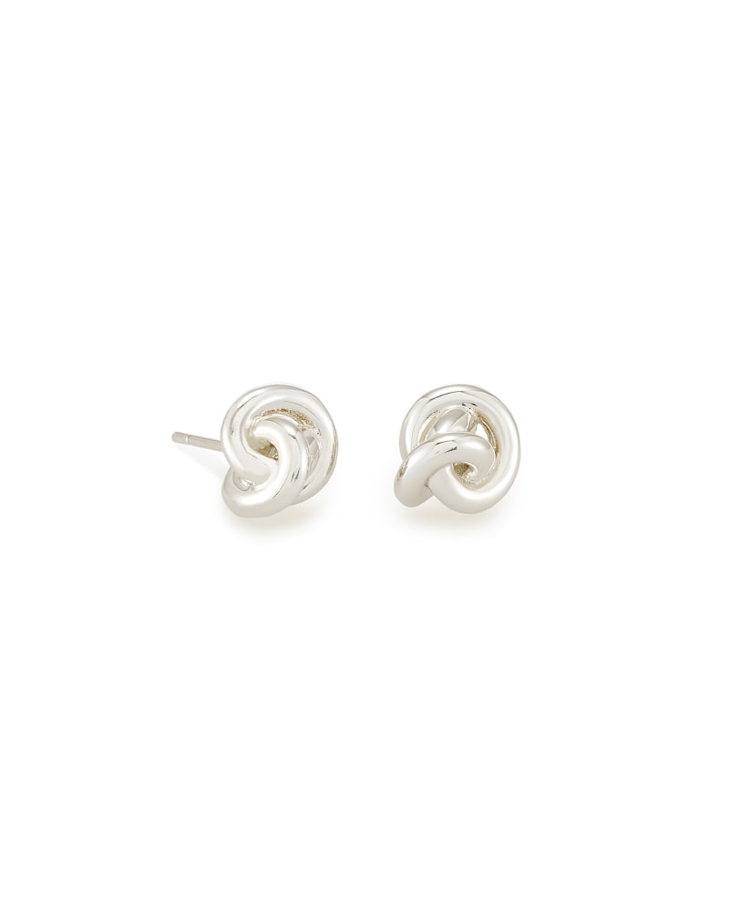 Kendra Scott Presleigh Stud Earrings in Bright Silver Bright Silver Metal - Image 1